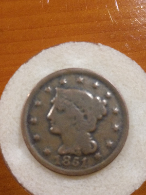 1851-Braided-Hair-Large-Cent-Stamped-On-Half-Cent-Planchet?